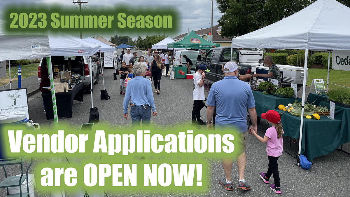Vendor Applications for 2023 Are Open Enumclaw Plateau Farmers’ Market